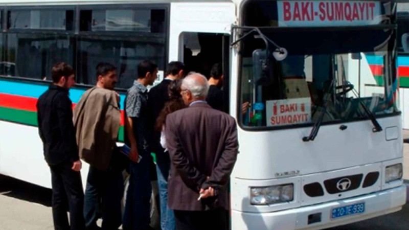 Bakı-Sumqayıt avtobuslarında gediş haqqı qalxdı