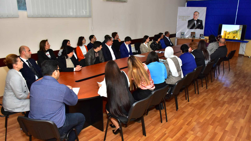 Sumqayıtda “Heydər Əliyev və milli-mənəvi dəyərlərimiz” adlı tədbir baş tutub