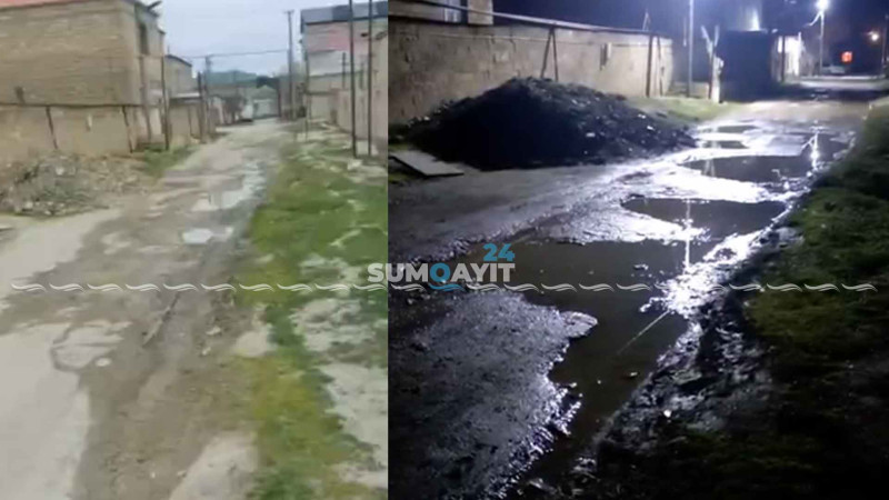 Hüseyn Ərəblinski küçəsinin yol, kanalizasiya və işıq problemi