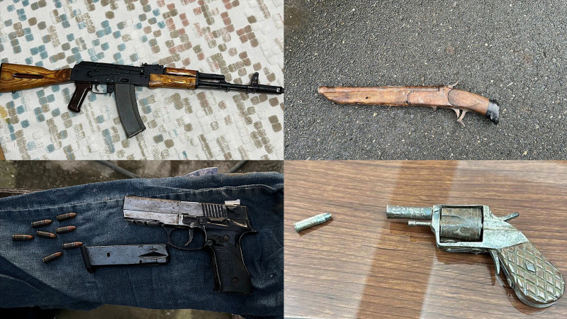 Sumqayıtda qanunsuz silah saxlayanlara qarşı əməliyyat keçirilib