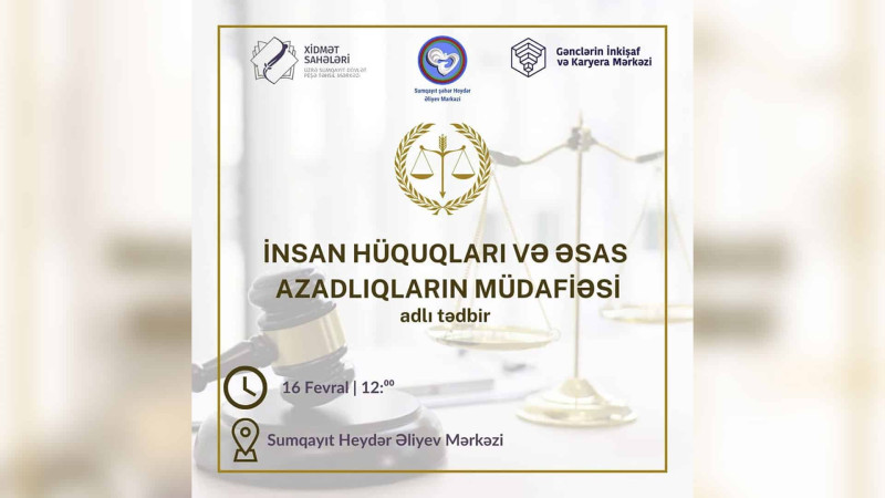 İnsan Hüquqları və Əsas Azadlıqların Müdafiəsi adlı təlim keçiriləcək
