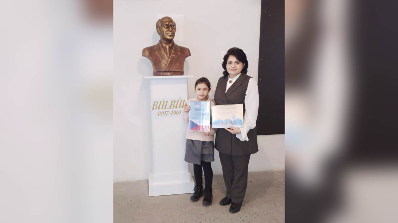 Məktəblimiz beynəlxalq müsabiqədə laureat adına layiq görülüb
