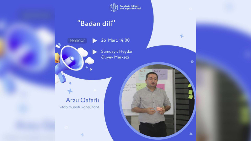 Sumqayıtda Bədən dili mövzusunda təlim keçiriləcək