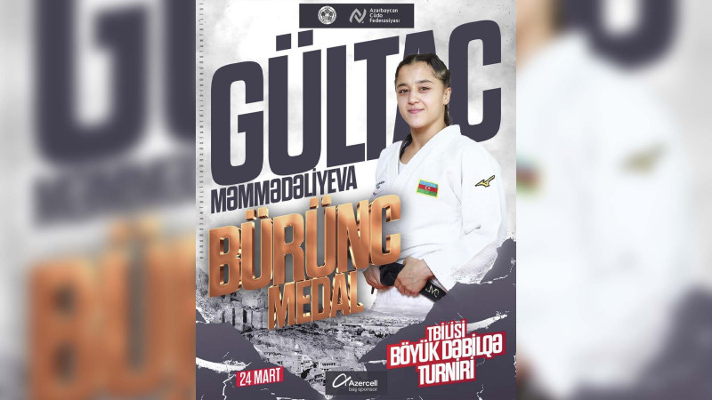 Qadın cüdoçumuz Gürcüstanda medal qazanıb