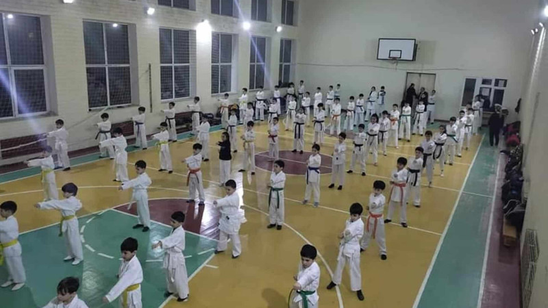 “İdman həftəsi” çərçivəsində məktəblilər üçün karate üzrə ustad dərsi təşkil olunub