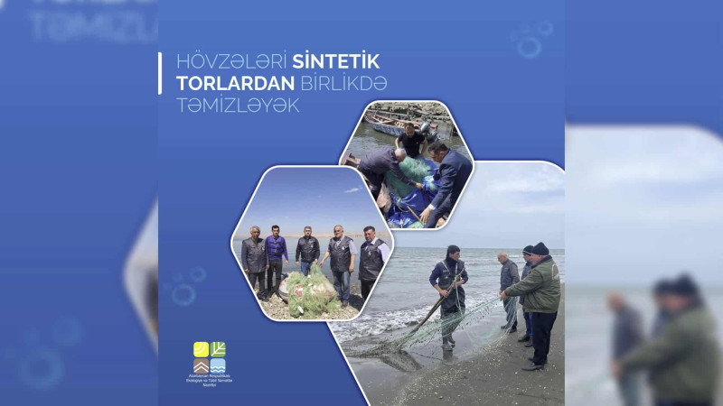 Sumqayıt akvatoriyasında sintetik torlar yığışdırılıb
