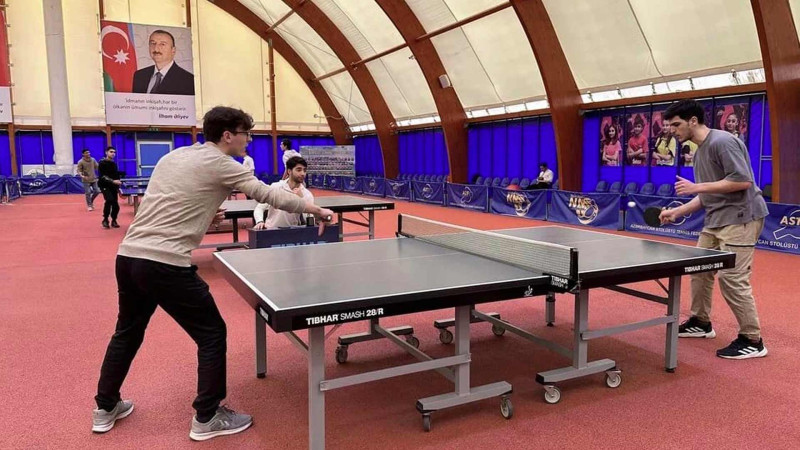 Sumqayıt gəncləri üçün stölüstü tennis yarışı keçirilib
