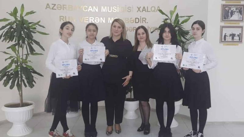 Şagirdlərimiz beynəlxalq müsabiqədə mükafatlandırılıblar