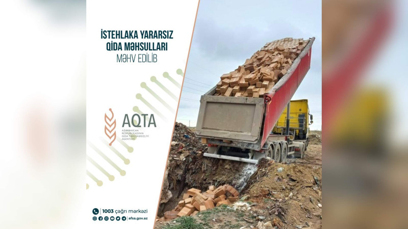 60 ton qida məhsulu məhv edilib