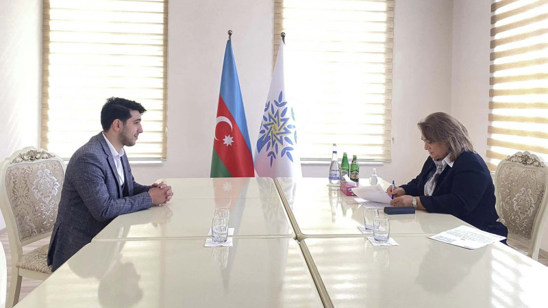 Sumqayıtda deputat seçiciləri ilə görüşüb