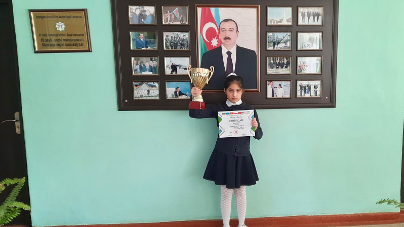 İbtidai sinif şagirdi “Magic Brain - 2023”də mükafatlar qazanıb