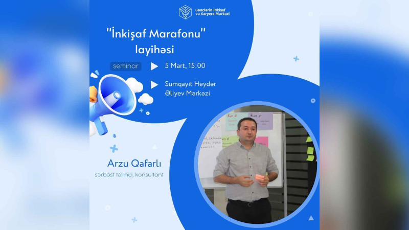 Sumqayıtda “0-dan biznesin qurulması və inkişafı” təlimi baş tutacaq