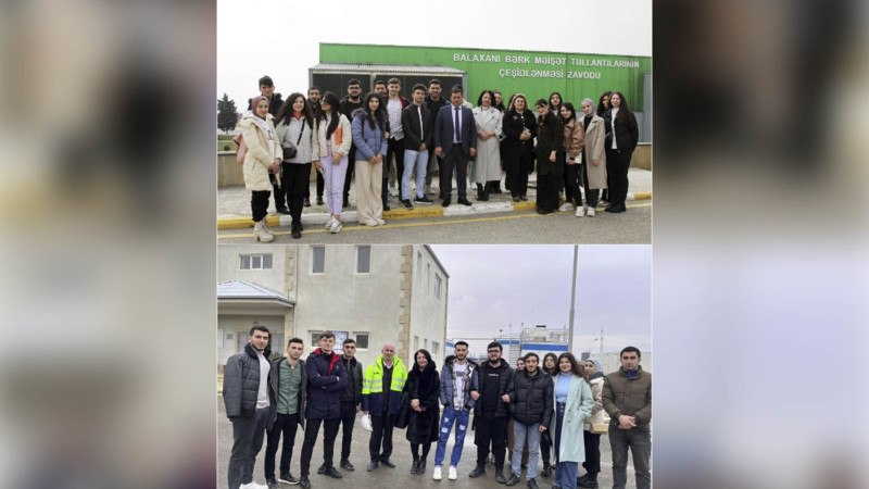 SDU-nun gənc ekoloqları sənaye müəssisələrinə ekskursiyaya gediblər