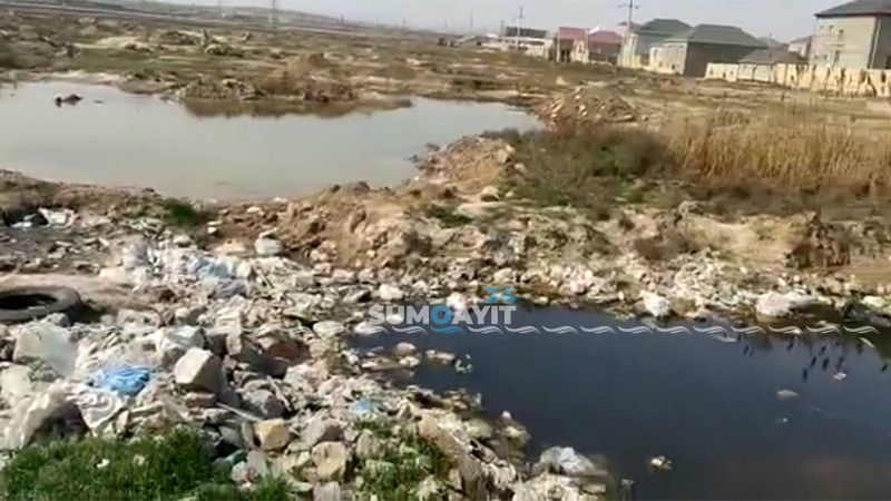 “Mero” kimi tanınan ərazidə çirkab sular ətrafa axıdılır