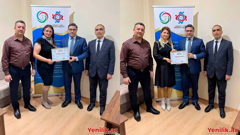 Sumqayıtda bir qrup vəkilə təşəkkürnamələr təqdim edilib
