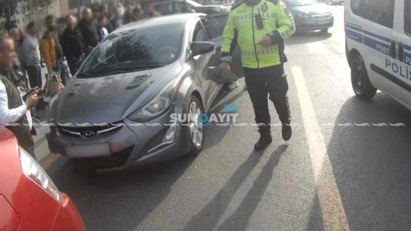 Sumqayıtda zəncirvari qəza: 3 maşın toqquşub