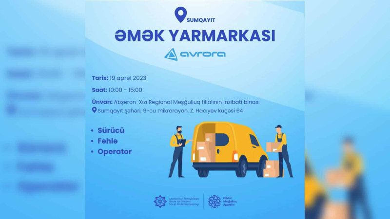 Sumqayıtda əmək yarmarkası təşkil olunacaq