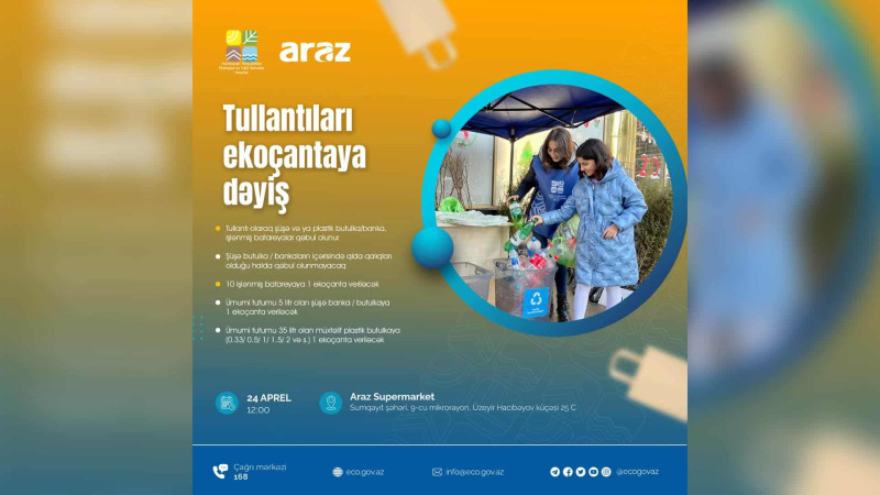 Sumqayıtlılara butulka əvəzinə ekoçanta veriləcək