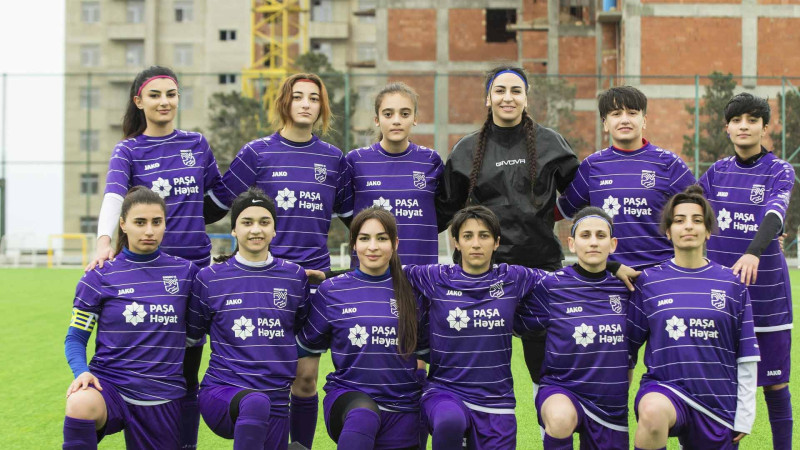 Qız futbolçularımız 18 cavabsız qol vurublar