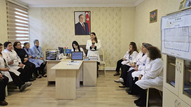 Tİbb ocağında Mülki Müdafiə məşqi təşkil olunub