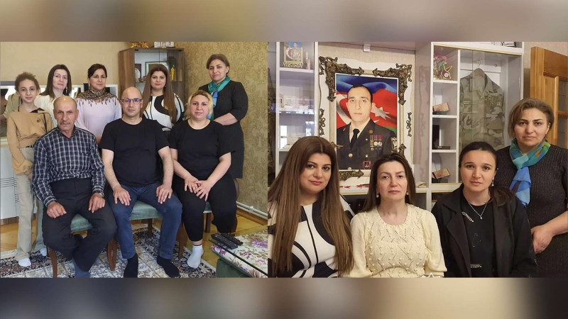 1 nömrəli ASM-in kollektivi şəhidin və qazinin evində olub