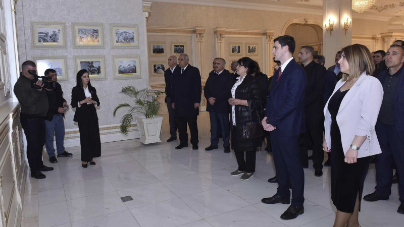 Bələdiyyənin rəhbər heyəti Heydər Əliyev Mərkəzində olublar