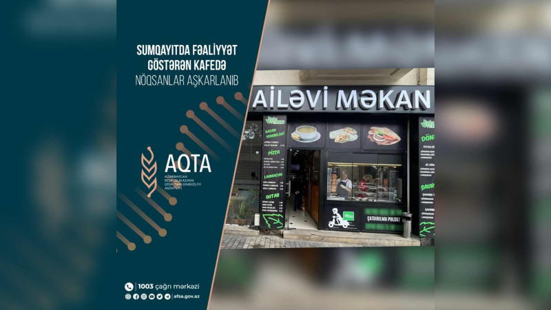 “Nanə Pizza”da müxtəlif nöqsanlar tapılıb