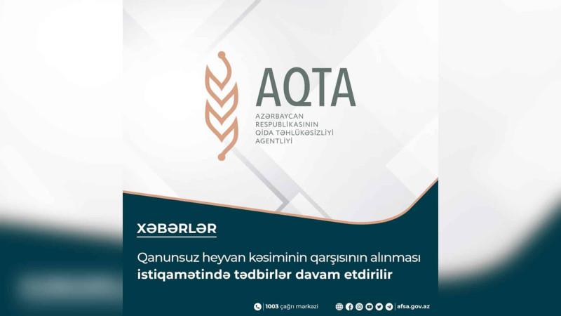 Heyvan kəsimi və ət satışı obyektlərində qanunsuz metal konstruksiyalar sökülüb