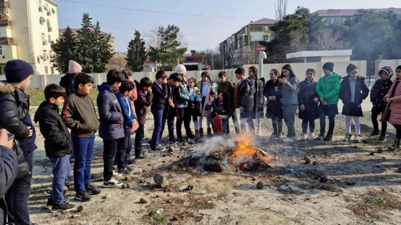 Sumqayıt məktəbində fövqəladə hallarla bağlı təlim olub