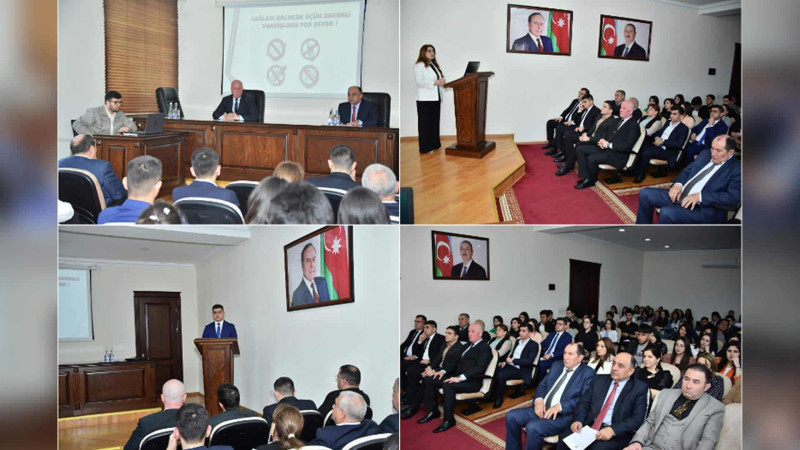 SDU-nun tələbələrinə narkomaniyanın fəsadları haqda maarifləndirici təlim keçiblər