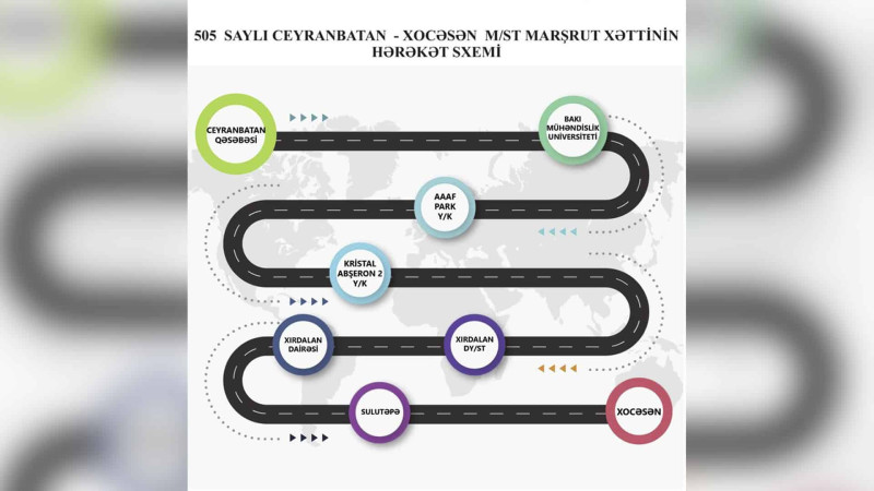 Yeni Ceyranbatan - “Xocəsən” marşrutu fəaliyyətə başlayıb