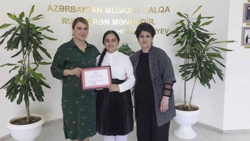 Şagirdimiz Respublika Festivalının birincisi olub