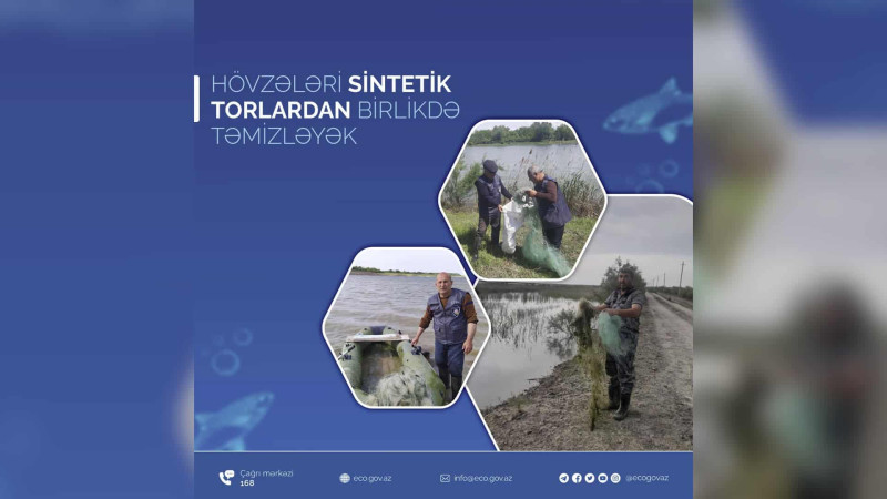 Sumqayıt akvatoriyası sintetik torlardan təmizlənib