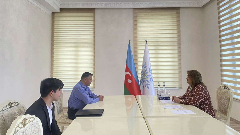 Deputat Hicran Hüseynova seçicilərlə görüşüb