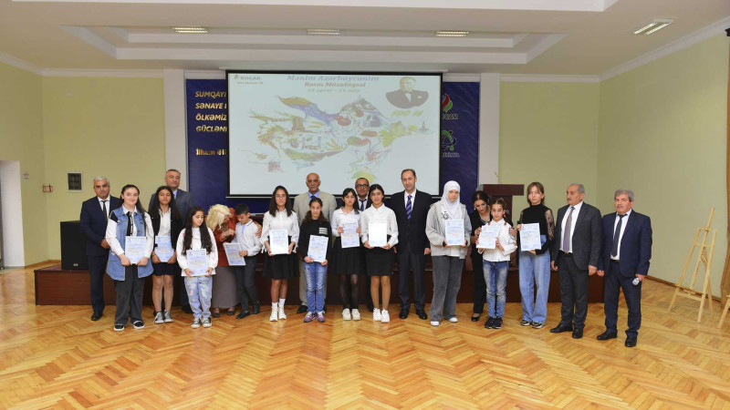 Məktəblilər arasında təşkil olunan rəsm müsabiqəsinin qalibləri seçilib