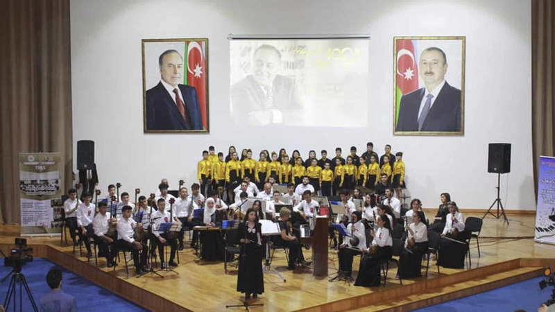 Sumqayıtın musiqi kolleci Şəkidə konsert proqramı ilə çıxış edib