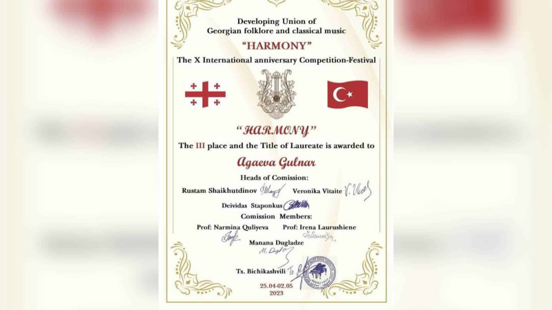 Sumqayıt Musiqi Kollecinin konsertmeysteri laureat olub
