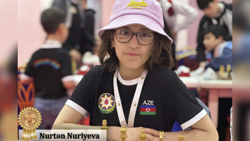 Nurtən Nuriyeva şahmat üzrə Avropa üçüncüsü olub
