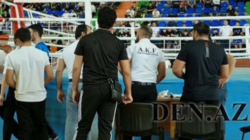 Sumqayıt: kikboksinq çempionatında gərgin anlar yaşanıb