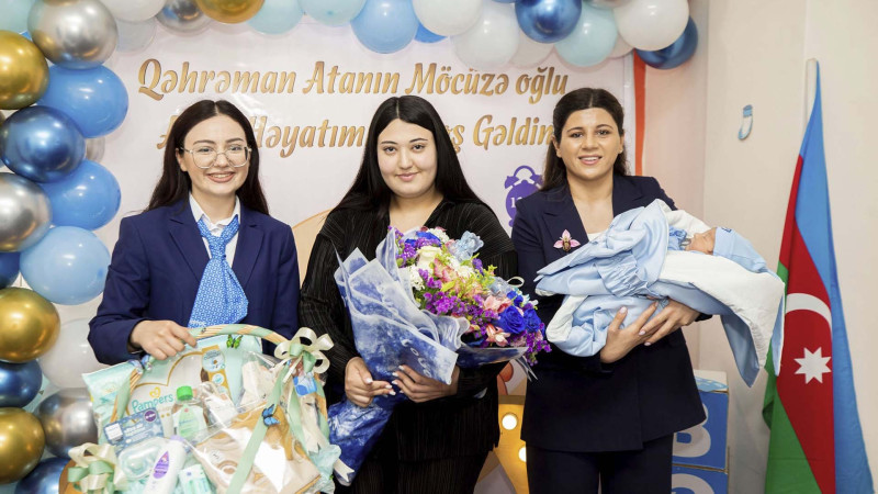Sumqayıtda şəhid Azər Məmmədovun övladı dünyaya göz açıb