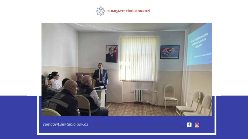 Tibb işçilərinə maarifləndirici təlim təşkil olunub