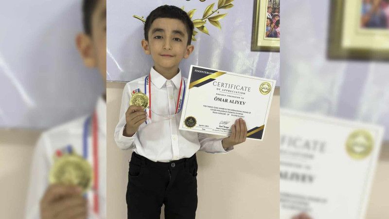Məktəblimiz beynəlxalq fənn olimpiadasının qızıl medalçısı olub
