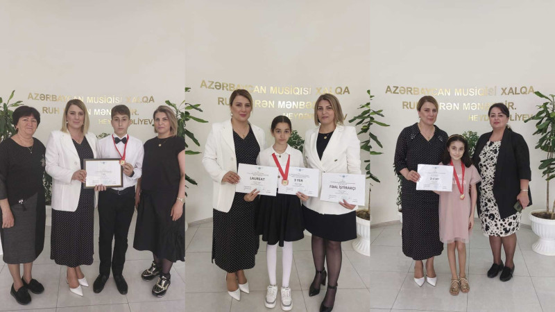 İncəsənət Məktəbinin şagirdləri müsabiqədə mükafatlandırılıblar