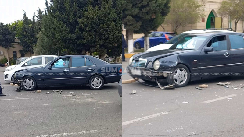 Sumqayıtda qəza törədən sürücü hadisə yerindən yayınıb