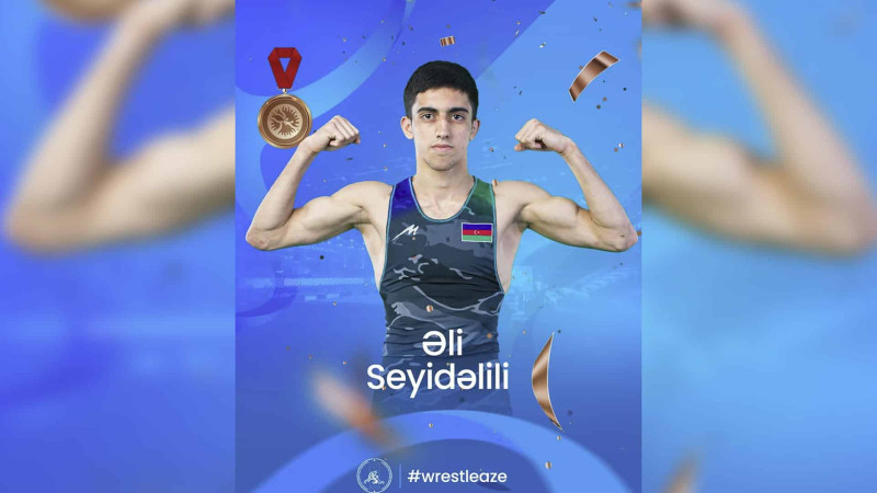 Gənc güləşçimiz Avropa çempionatında medal qazanıb