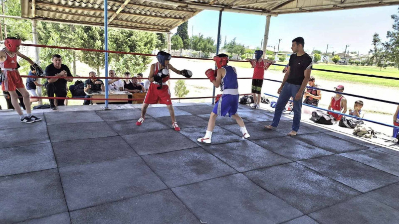 Gənc boksçular yoldaşlıq görüşündə iştirak ediblər