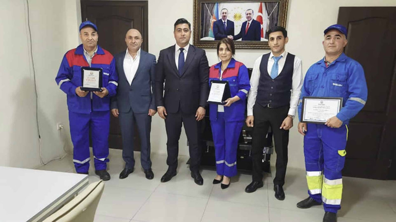Sumqayıt Sukanal İdarəsinin fərqlənmiş əməkdaşları mükafatlandırılıblar