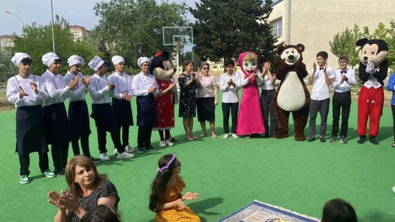 Həssas qrupa aid uşaqlar üçün bayram şənliyi təşkil olunub