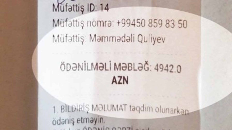 Bələdiyyədən gələn bildiriş sakini təəccübləndirib