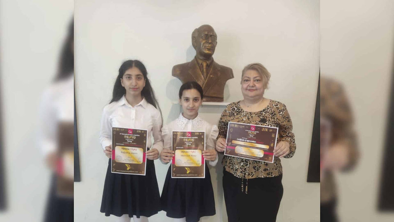Sumqayıt məktəbinin şagirdləri beynəlxalq müsabiqənin qalibləri olublar